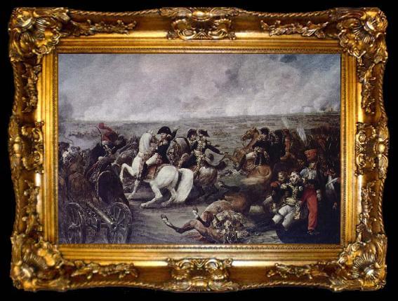 framed  unknow artist Napoleon in battle wide Wagram, ta009-2